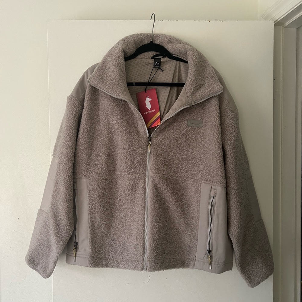 Cotopaxi Bacano Womens Fleece Jacket XL Pebble Gray